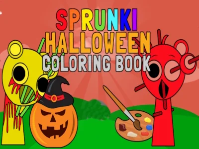 Xogo Libro para colorear de Sprunki Halloween en liña Xogo Libro para colorear de Sprunki Halloween en liña