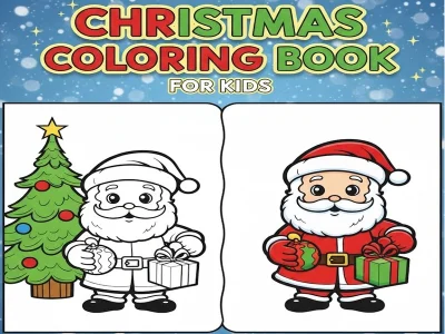 Xogo Libro para colorear de Nadal para nenos en liña