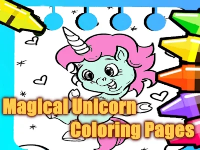 Xogo Páxinas para colorear unicornio máxico en liña