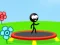 Xogo Stickman trampolín en liña