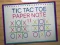 Xogo Tic Tac Toe Nota de Papel 2 en liña
