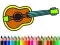Xogo Volta á escola: Libro para colorear instrumentos musicais en liña