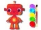 Xogo Volta á escola: Libro de colorear robots en liña