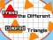 Xogo Preme o triángulo de cor diferente en liña