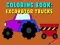 Xogo Libro de Colorear: Camións Excavadores en liña