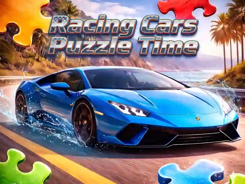 Xogo Racing Cars Puzzle Time en liña