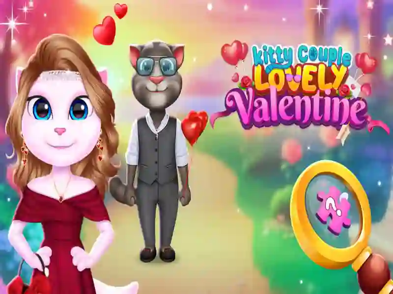 Xogo Parella Kitty encantadora San Valentín en liña