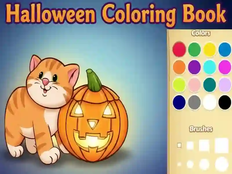 Xogo Libro para colorear de Halloween en liña Xogo Libro para colorear de Halloween en liña