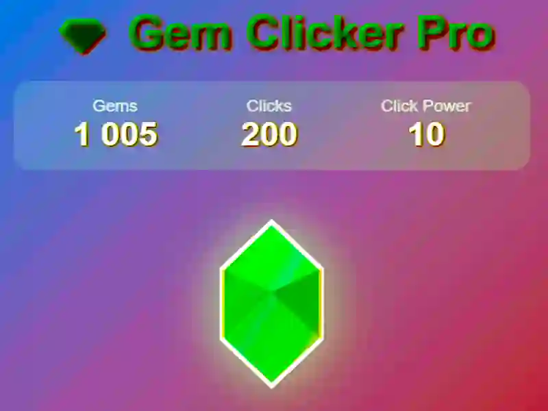 Xogo Gem Clicker Pro en liña