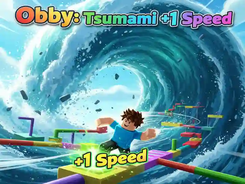 Xogo Obby: Tsunami +1 velocidade en liña