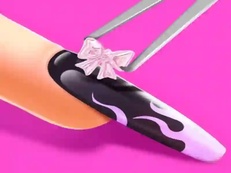 Xogo Cravo acrílico 3d: xogo de arte de uñas en liña