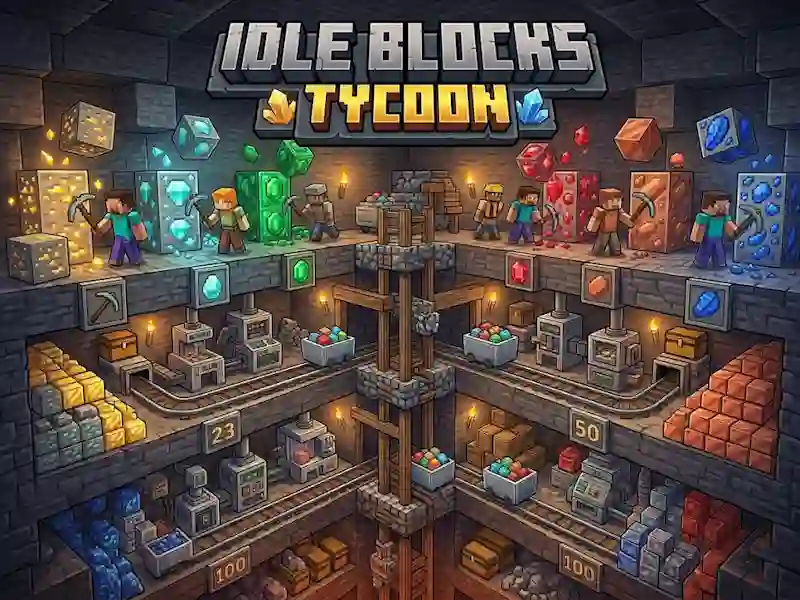 Xogo Idle Blocks Tycoon en liña