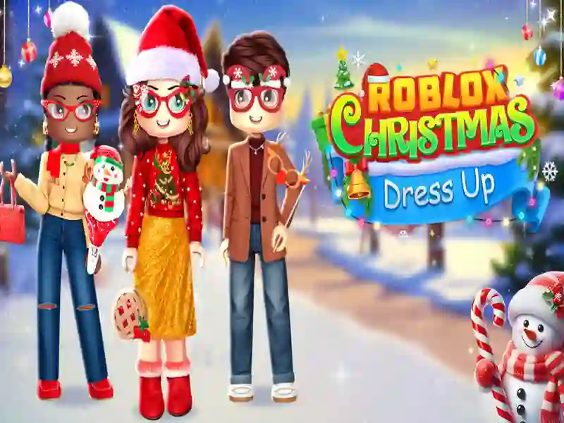 Xogo Dressup de Nadal de Roblox en liña