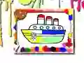 Xogo Libro de colorear barcos en liña Xogo Libro de colorear barcos en liña