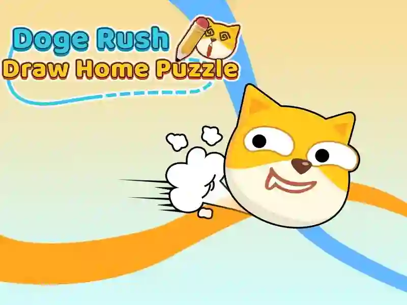 Xogo Doge Rush Draw Puzzle Home en liña
