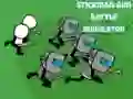 Xogo Simulador de Batalla Stickman con Armas en liña