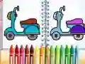 Xogo Libro de colorear bicicleta bonita en liña Xogo Libro de colorear bicicleta bonita en liña