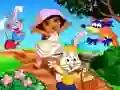 Xogo Dora Boas Pascuas. Atopa as diferencias en liña Xogo Dora Boas Pascuas. Atopa as diferencias en liña