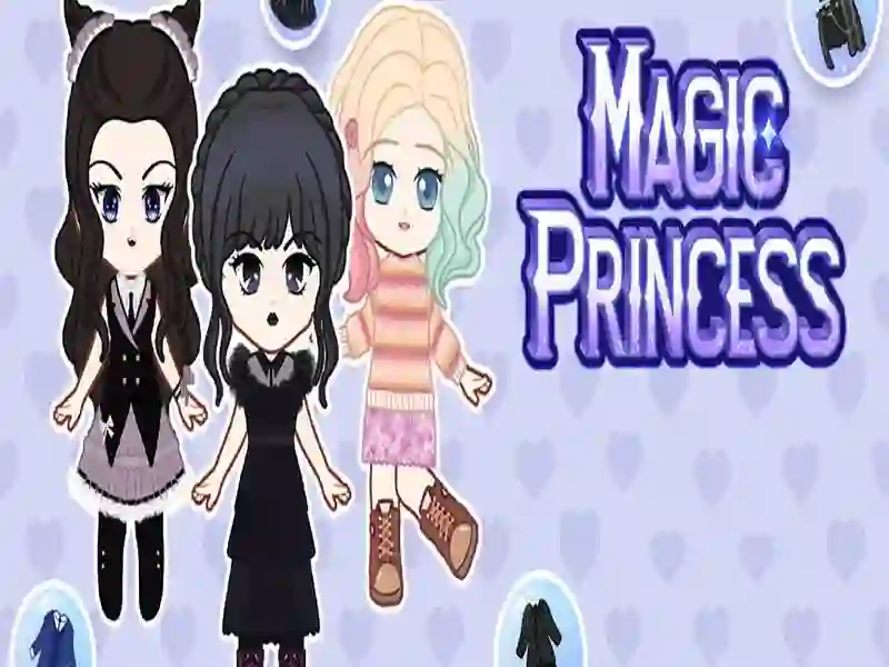 Xogo Princesa máxica: Vestir boneca en liña