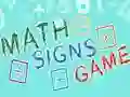 Xogo Xogo de Signos Matemáticos en liña Xogo Xogo de Signos Matemáticos en liña