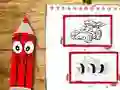 Xogo Libro de Colorear Coches de Volta á Escola en liña Xogo Libro de Colorear Coches de Volta á Escola en liña