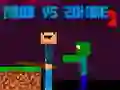 Xogo Noob contra Zombie 2 en liña