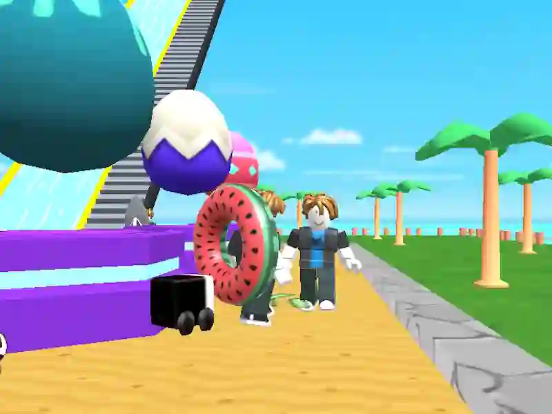 Xogo Obby: Suba e diapositiva en liña