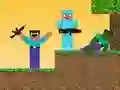 Xogo Noob contra Pro: Apocalipse Zombie en liña