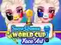 Xogo Copa do Mundo da Raíña de Neve Arte Facial en liña Xogo Copa do Mundo da Raíña de Neve Arte Facial en liña