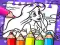 Xogo Libro para Colorear de Ariel a Serea en liña