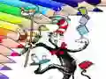 Xogo Libro de colorear para o Gato no Chapéu en liña