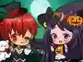 Xogo Parella Chibi de Halloween en liña Xogo Parella Chibi de Halloween en liña