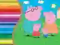 Xogo Libro de colorear de Peppa Pig en liña Xogo Libro de colorear de Peppa Pig en liña