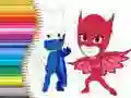 Xogo Libro de colorear de PJ Masks en liña Xogo Libro de colorear de PJ Masks en liña
