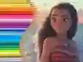 Xogo Libro de colorear para Moana en liña
