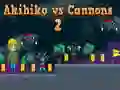 Xogo Akihiko contra Canóns 2 en liña