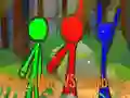 Xogo StickMan Irmáns contra Zombis en liña
