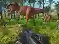 Xogo Caza de dinozaur sniper en liña
