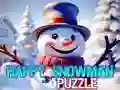 Xogo Rompecabezas do Boneco de Neve Feliz en liña