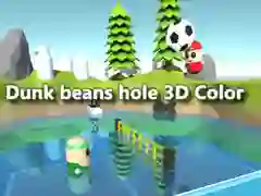 Xogo Dunk fabas no burato de cor 3D en liña