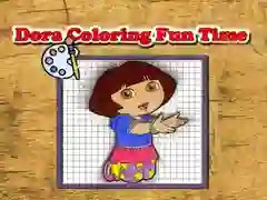 Xogo Tempo Divertido de Pintar con Dora en liña