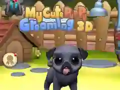 Xogo O meu cachorro bonito peiteador 3D en liña