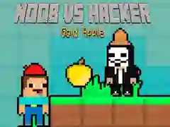Xogo Noob contra Hacker Mazá Dourada en liña