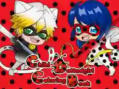 Xogo Libro de colorear Nena Chibi con Puntos en liña