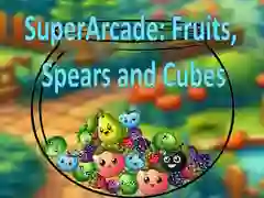 Xogo SuperArcade: Froitas, Lanzas e Cubos en liña