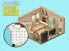 Xogo Pintura por Números: Habitáculos Pixel en liña Xogo Pintura por Números: Habitáculos Pixel en liña