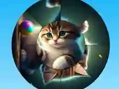 Xogo Rompecabezas Redondo: Recolle Imágenes con Gatitos Lindos en liña