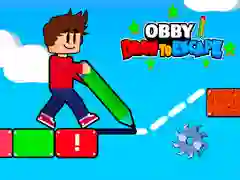 Xogo Obby Debuxar para Escapar en liña
