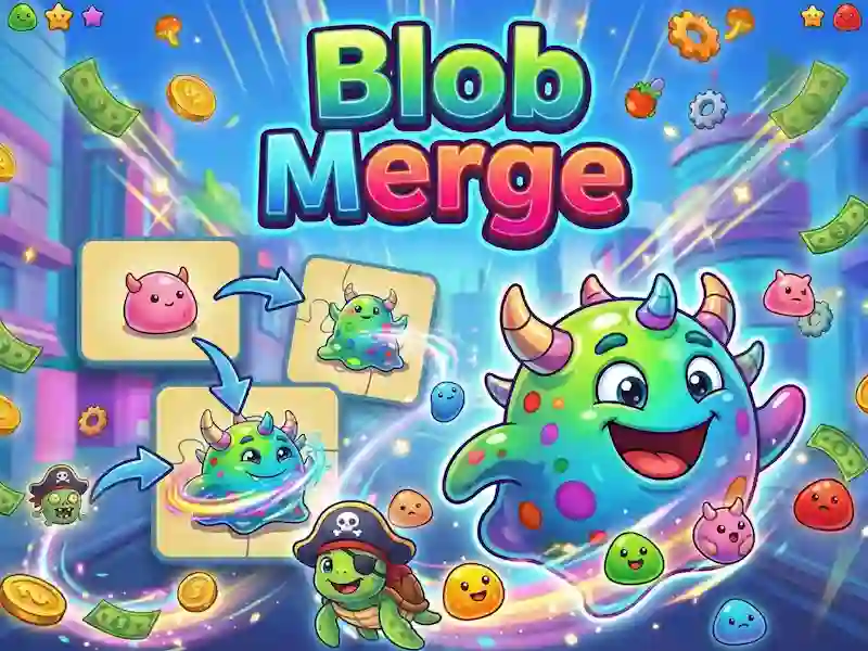 Xogo Combinación de blobs en liña