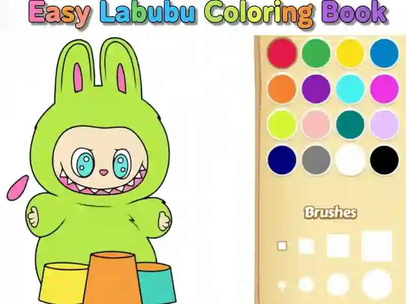 Xogo Libro para colorear Labubu sinxelo en liña
